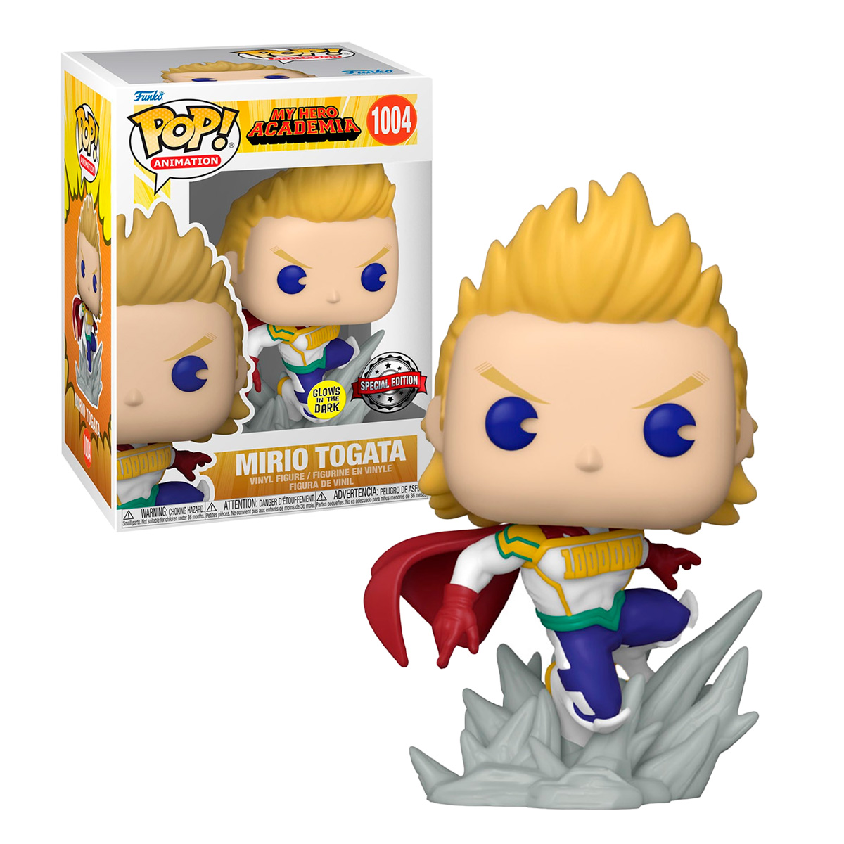 Funko Pop Mirio Togata #1004 Traje De Heroe My Hero Academia Anime Original