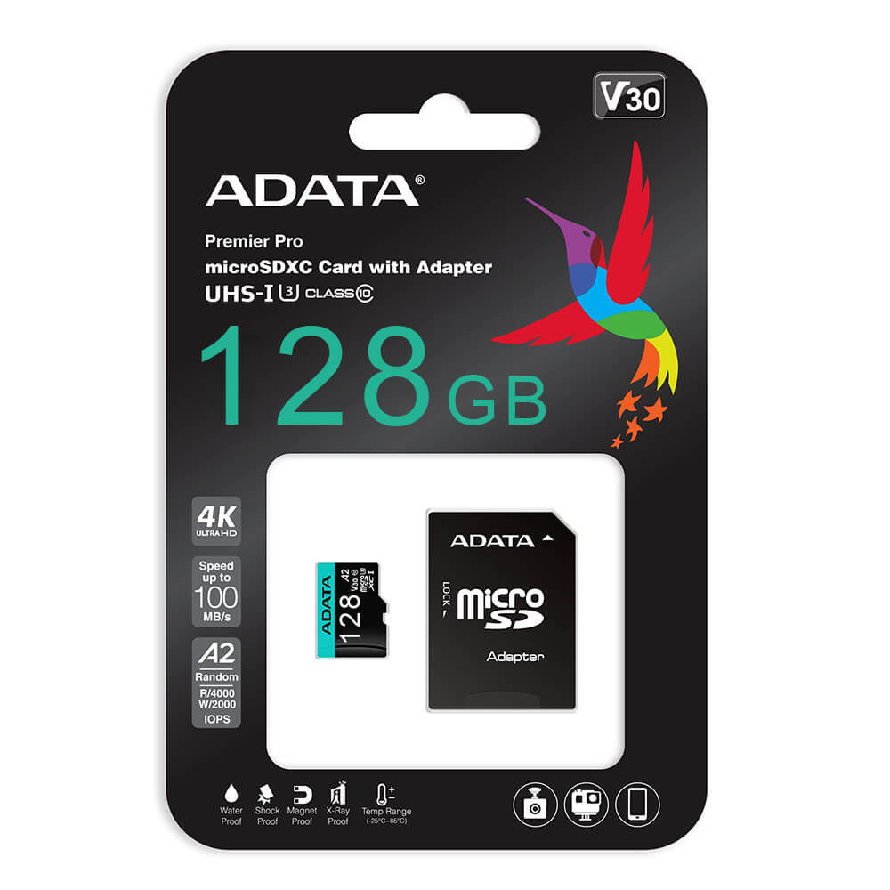 Tarjeta de memoria microSDXC 128GB ADATA PREMIER PRO V30