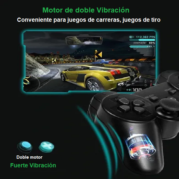 Control Inalámbrico Compatible Pc / Mac Ps2 Ps3 Tv Box
