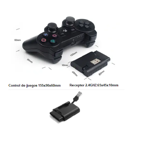 Control Inalámbrico Compatible Pc / Mac Ps2 Ps3 Tv Box