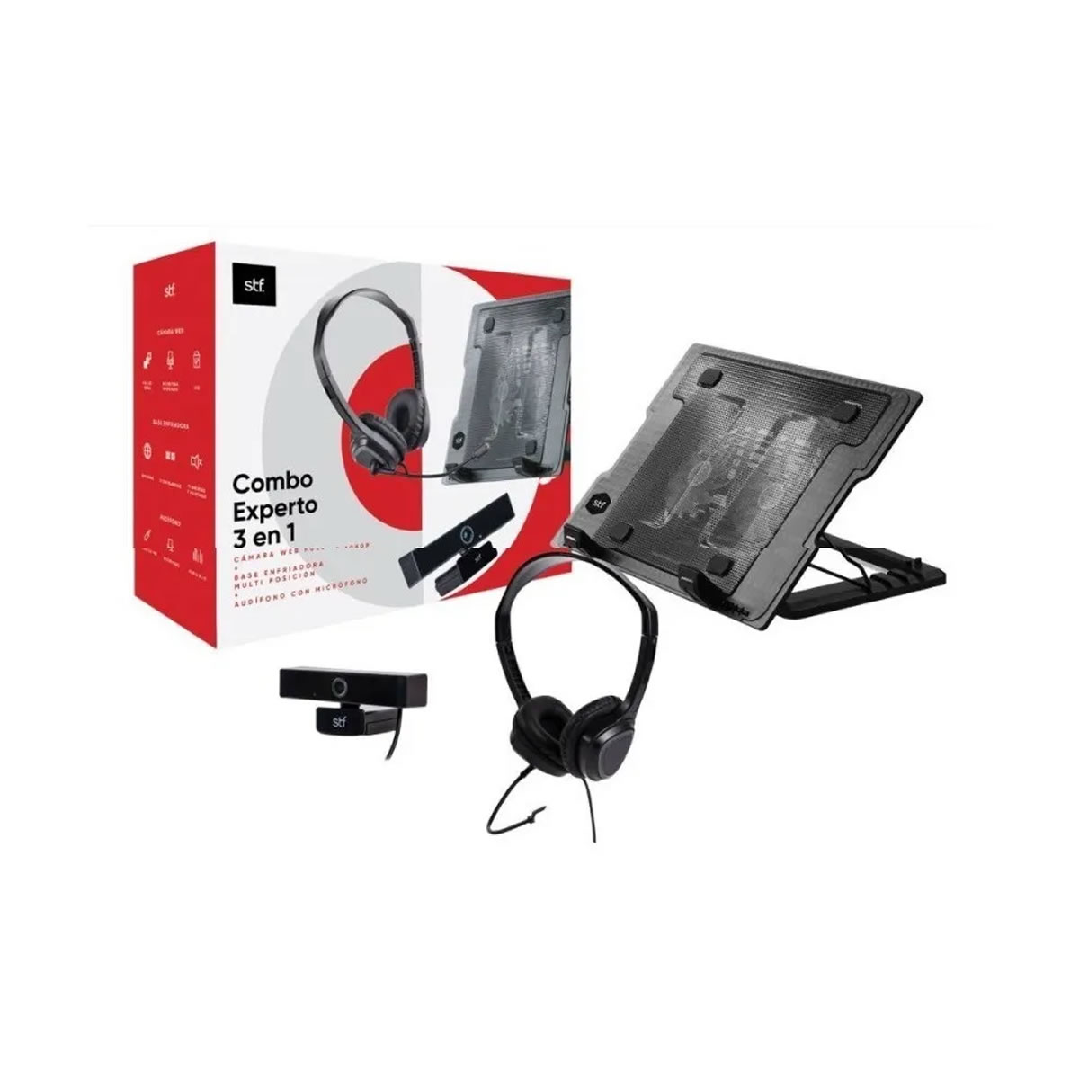 Combo Diadema + Web Cam y Base Stuffactory ST-P19153 SMS