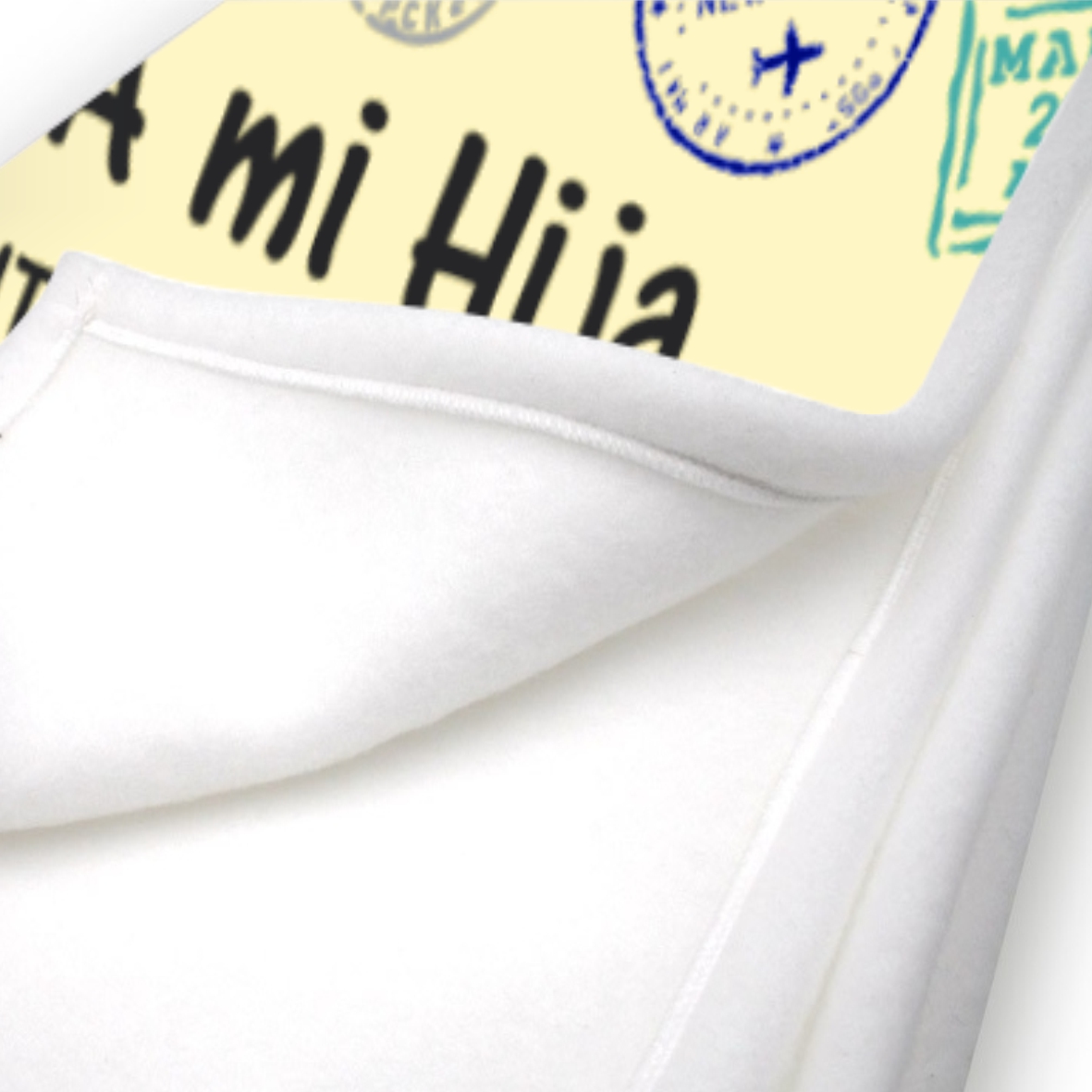 Manta De Polar Con Mensaje Abrazo A Mi Nieto de Abue 1.50 X 1.80 Mt.