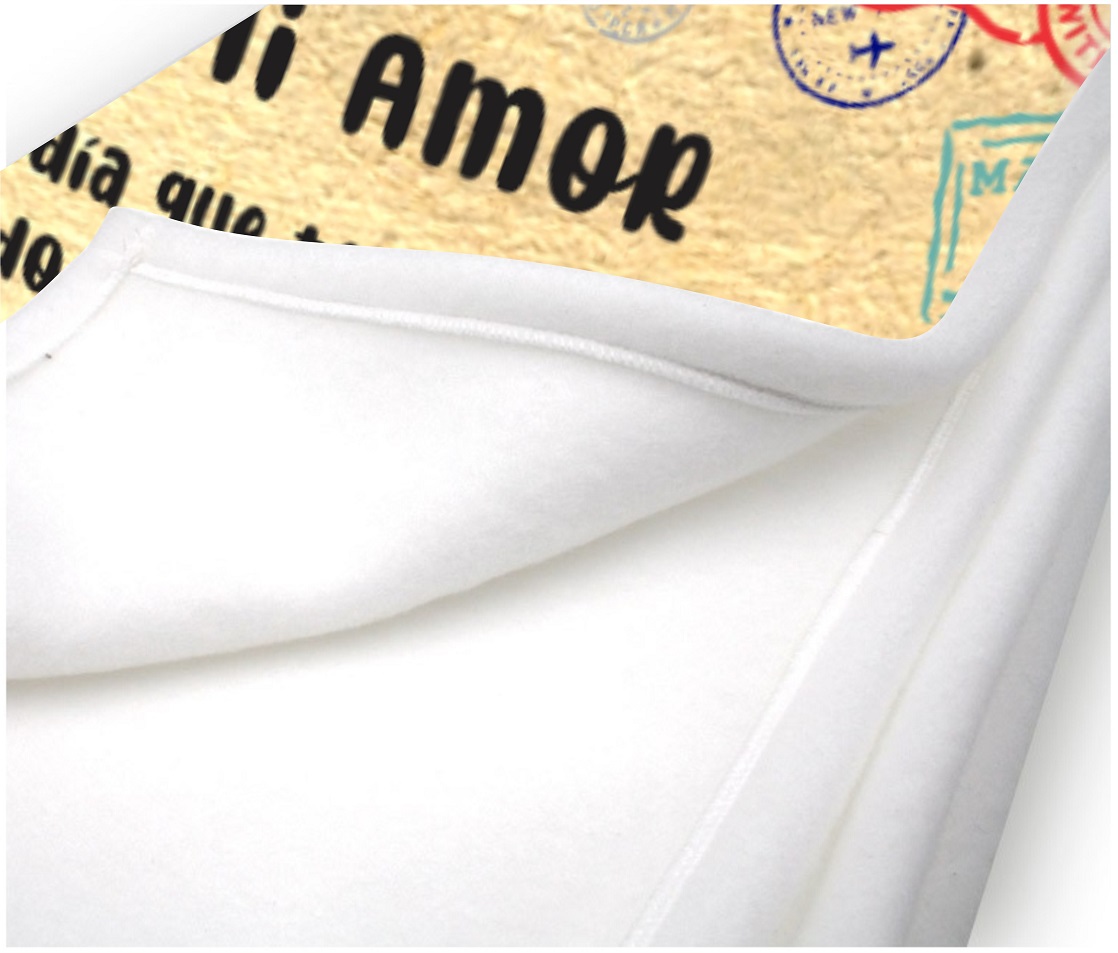 Manta De Polar Con Mensaje de Amor a Mi Novio & Novia