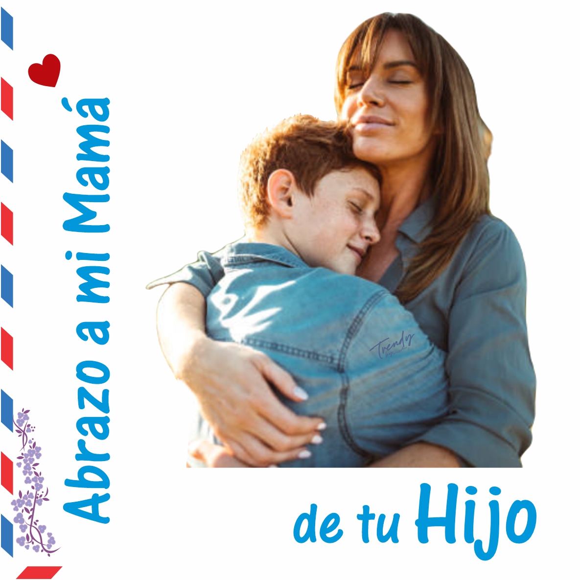 Manta De Polar Con Mensaje Abrazo A Mi Mamá de tu Hijo 1.50 X 1.80 Mt.