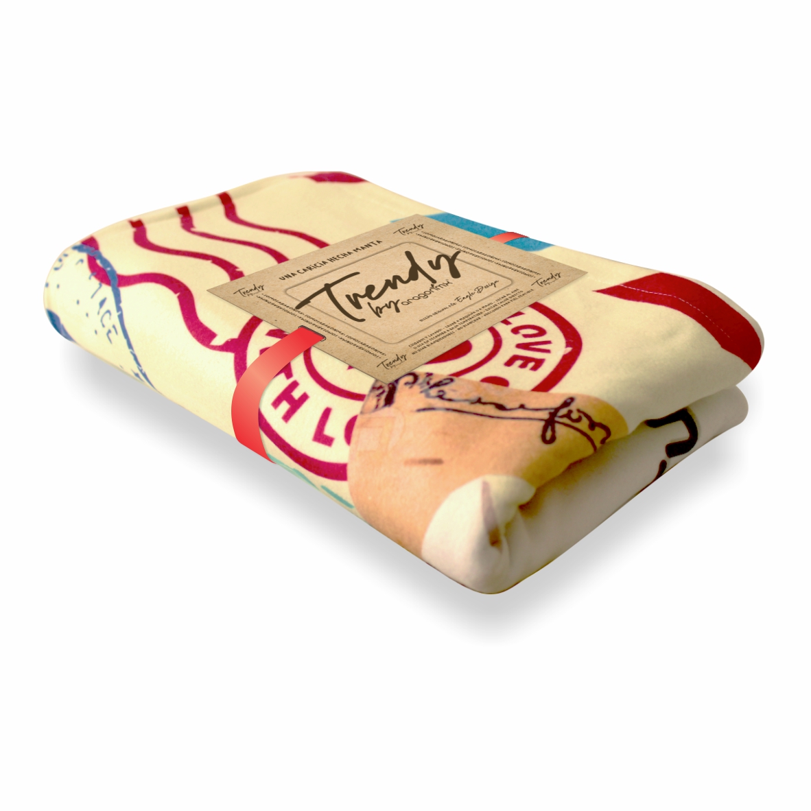 Manta De Polar Con Mensaje Abrazo A Mi Mamá de tu Hija 1.50 X 1.80 Mt.