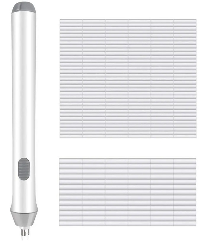 Borrador Electrico Kit de Goma  deDibujo Ajustable 162 Repuestos