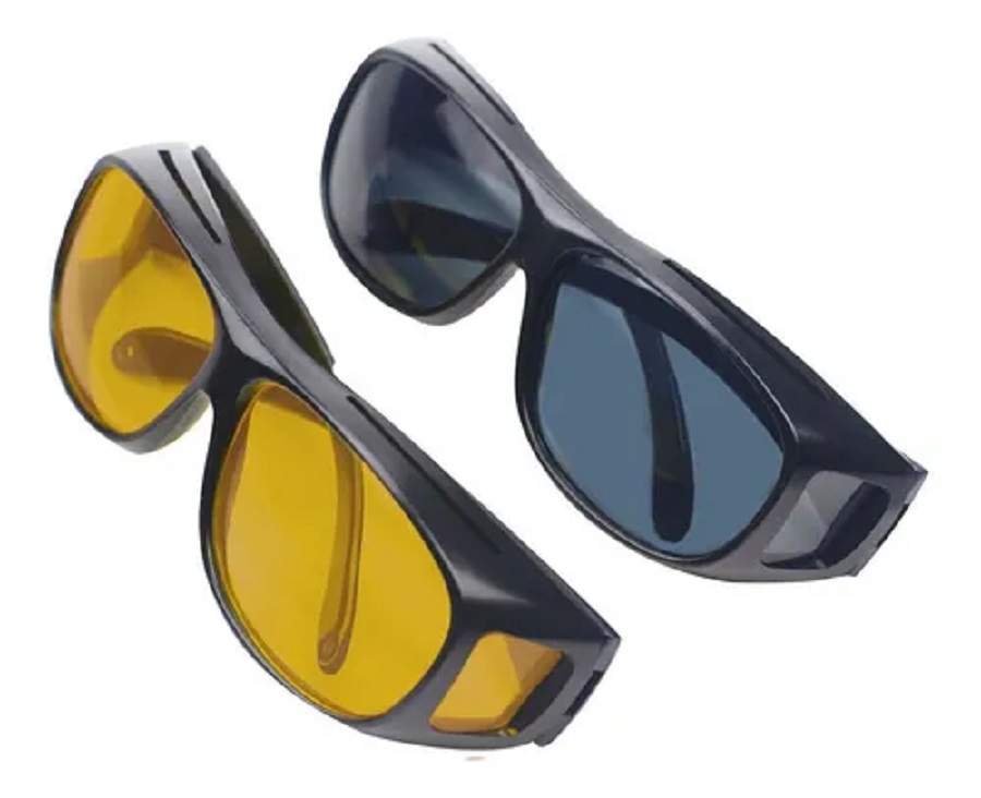 Par Lentes Gafas Sol Polarizados + Vision Nocturna