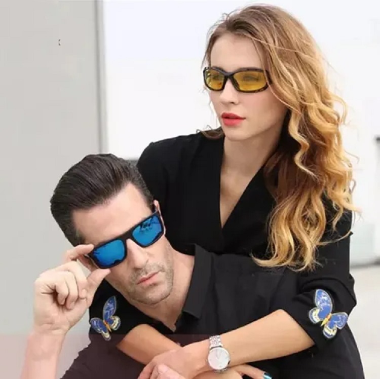 Par Lentes Gafas Sol Polarizados + Vision Nocturna