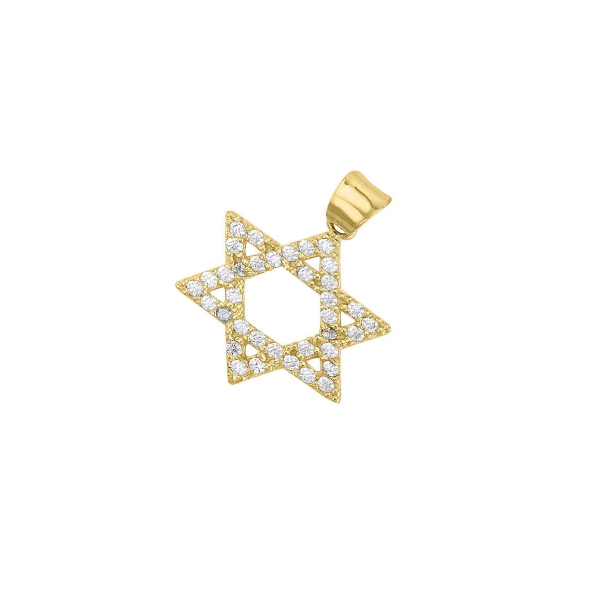 Dije Estrella De David Elaborado En Oro De 10 K