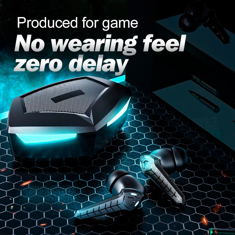 Audífonos Inalámbricos Gamer Bluetooth In Ears Bass Manos Libres Para Musica Mas Reloj Inteligente Smart watch Color Negro.