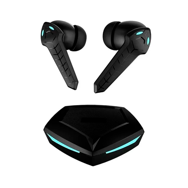 Audífonos Inalámbricos Gamer Bluetooth In Ears Bass Manos Libres Para Musica Mas Reloj Inteligente Smart watch Color Negro.