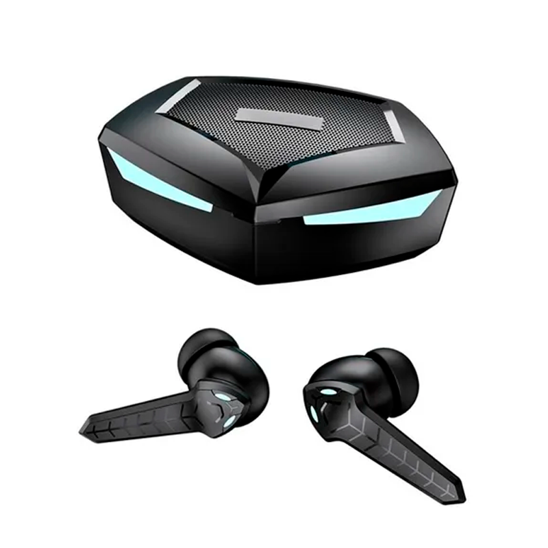Audífonos Inalámbricos Gamer Bluetooth In Ears Bass Manos Libres Para Musica Mas Reloj Inteligente Smart watch Color Negro.