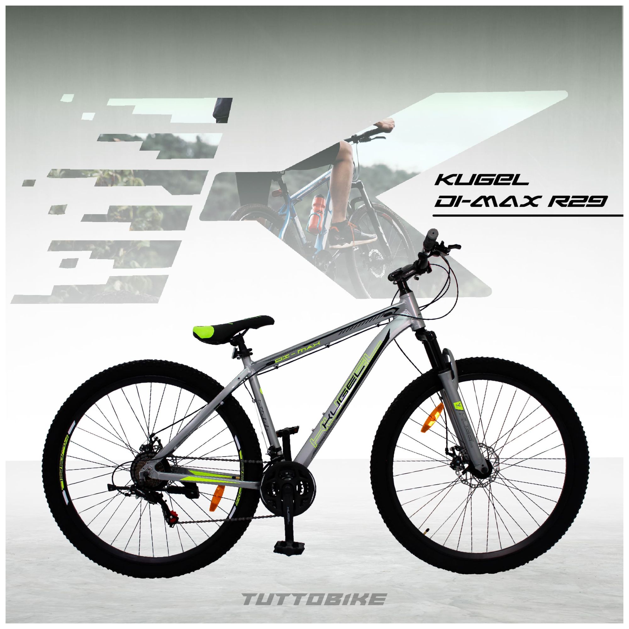Bicicleta Montaña Rodada 29 21 Velocidades Kugel Di-max Plata