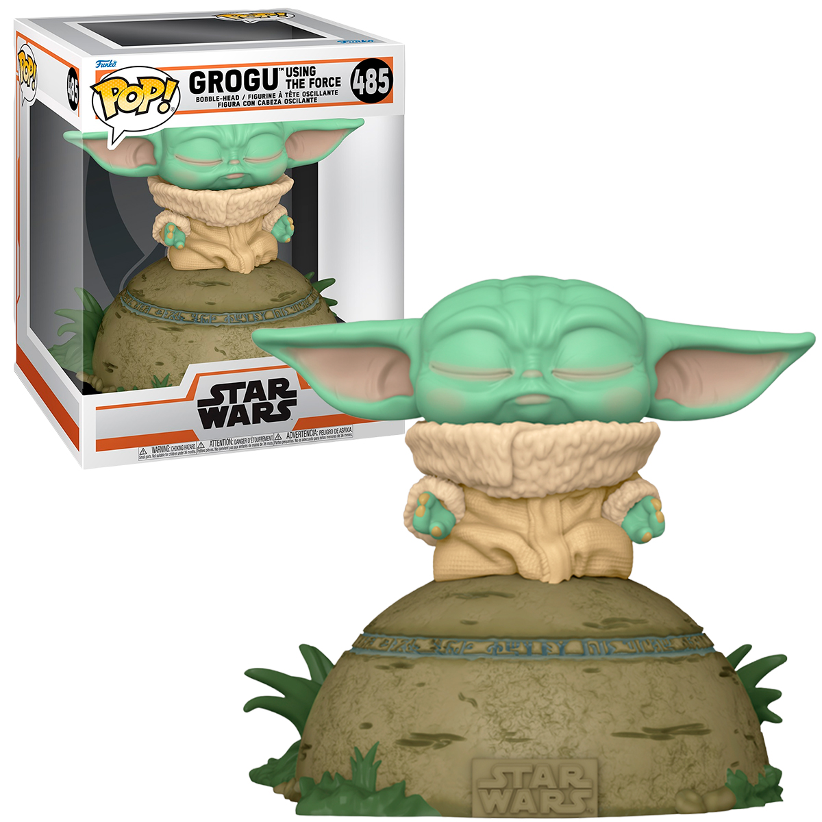 Funko Pop Baby Yoda #485 Star Wars Mandalorian Luz Y Sonido 6 Pulgadas