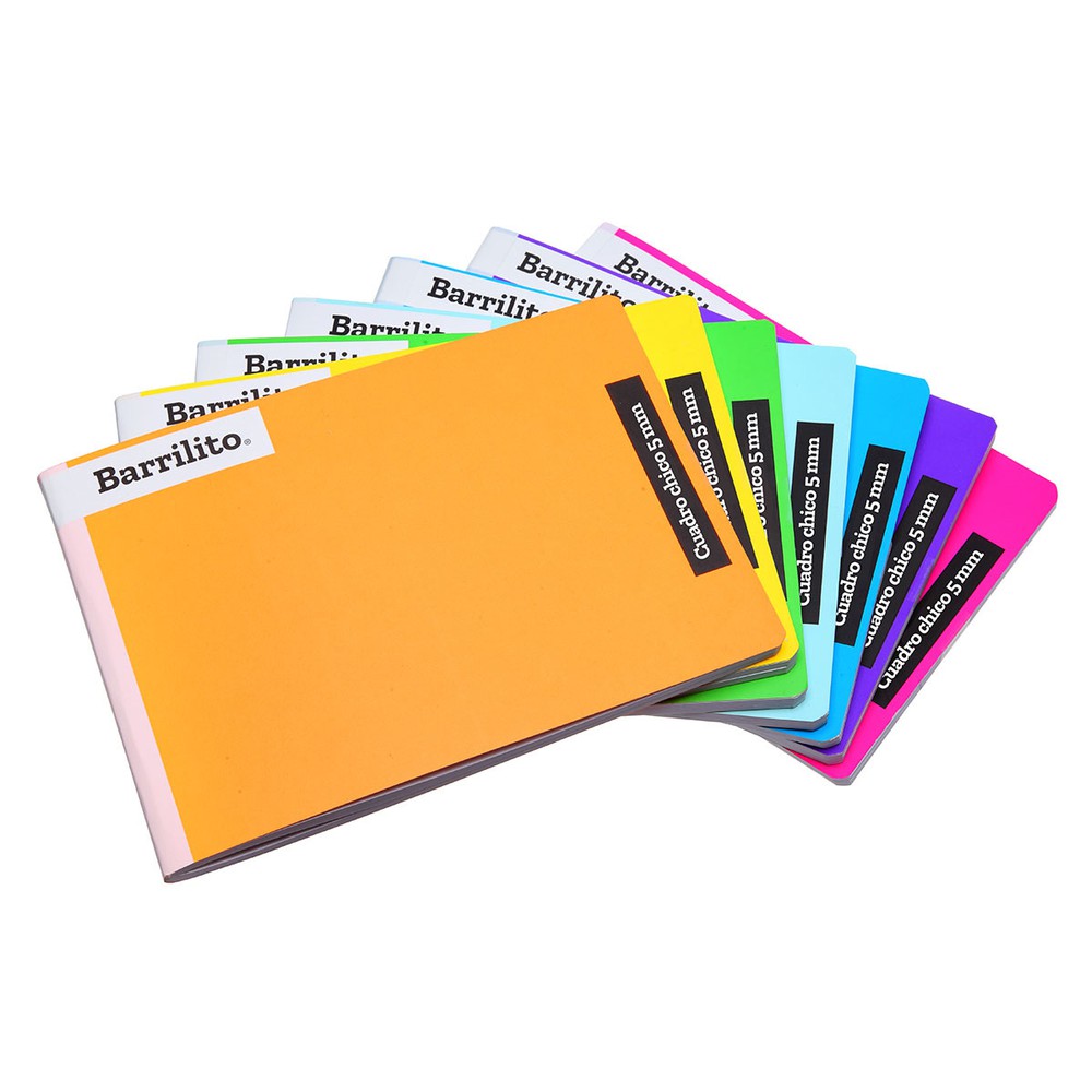 Cuaderno tipo Italiano cosido pack 7 libretas