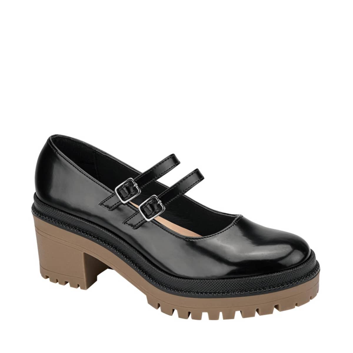 Zapato Escolar Casual Choclo Vi Line Fashion color Negro para Niña 9405 1052966