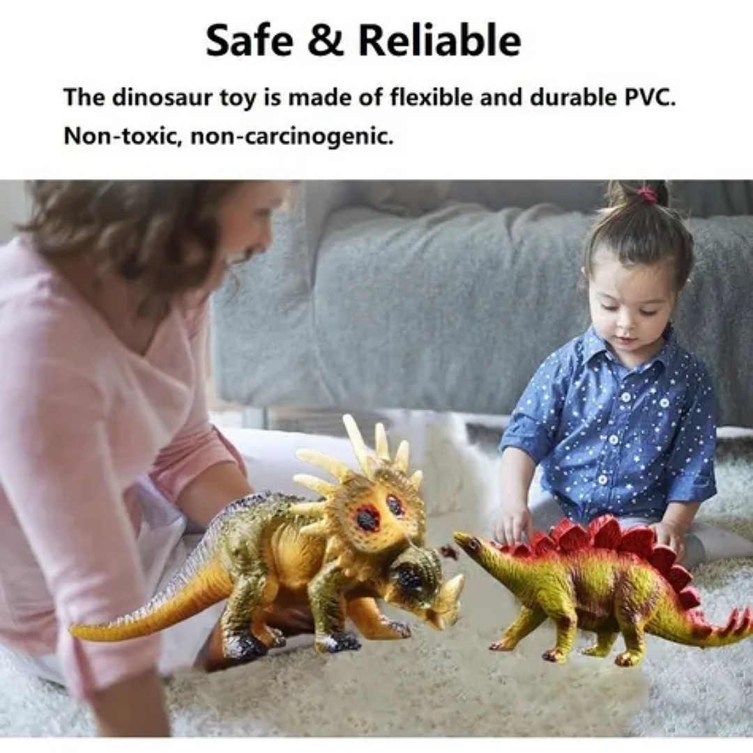 6 Juguetes De Dinosaurios, T-rex Tyrannosaurus, Stegosaurus