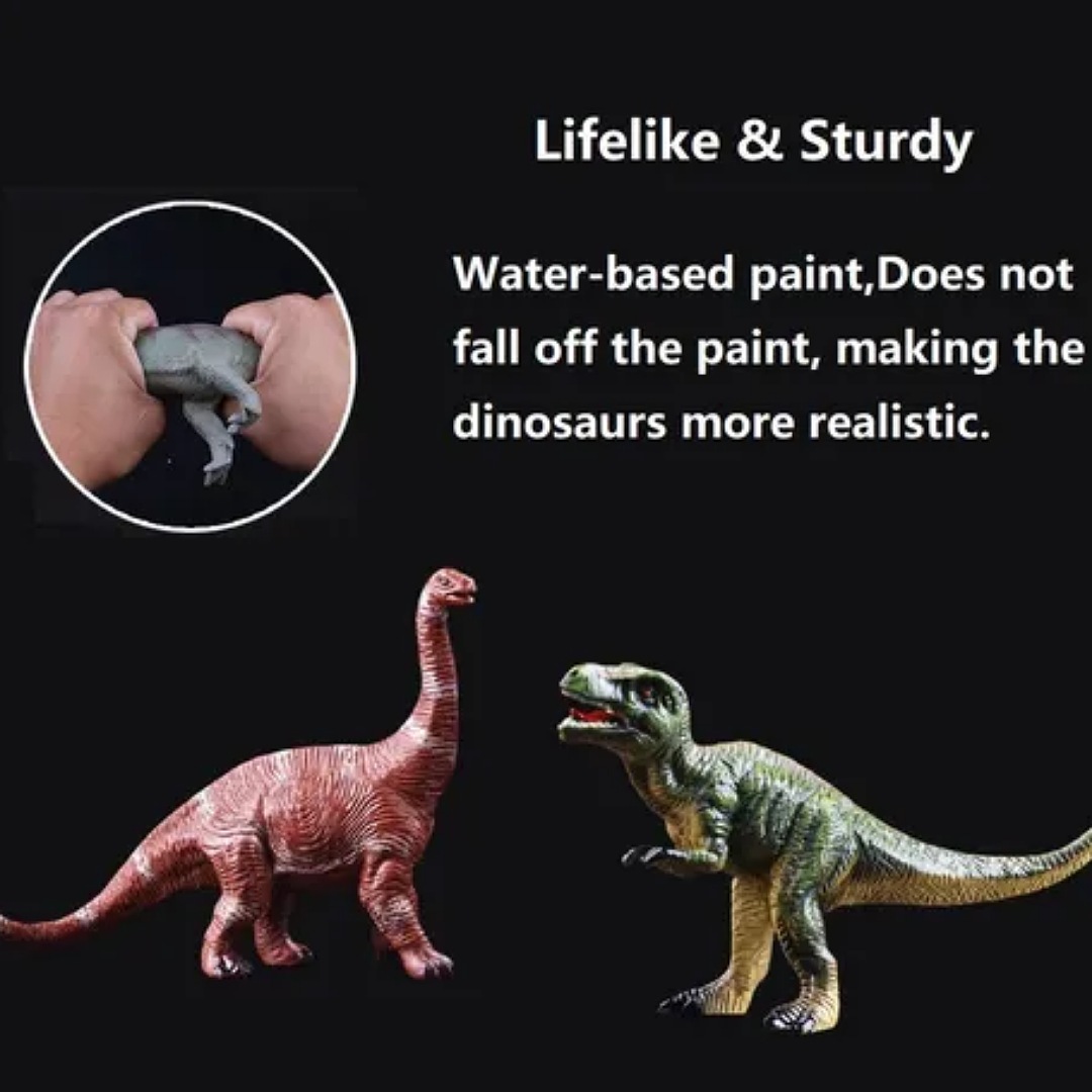 6 Juguetes De Dinosaurios, T-rex Tyrannosaurus, Stegosaurus