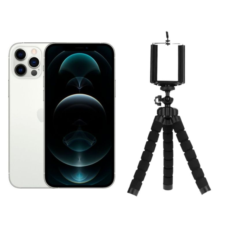 iPhone 12 Pro Plata Reacondicionado Grado A 256gb + Trípode