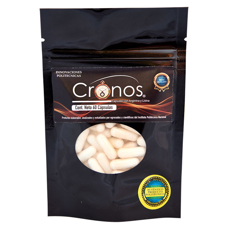 Cronos, Innovaciones Politecnicas, capsulas arginina y lisina 2 Pack