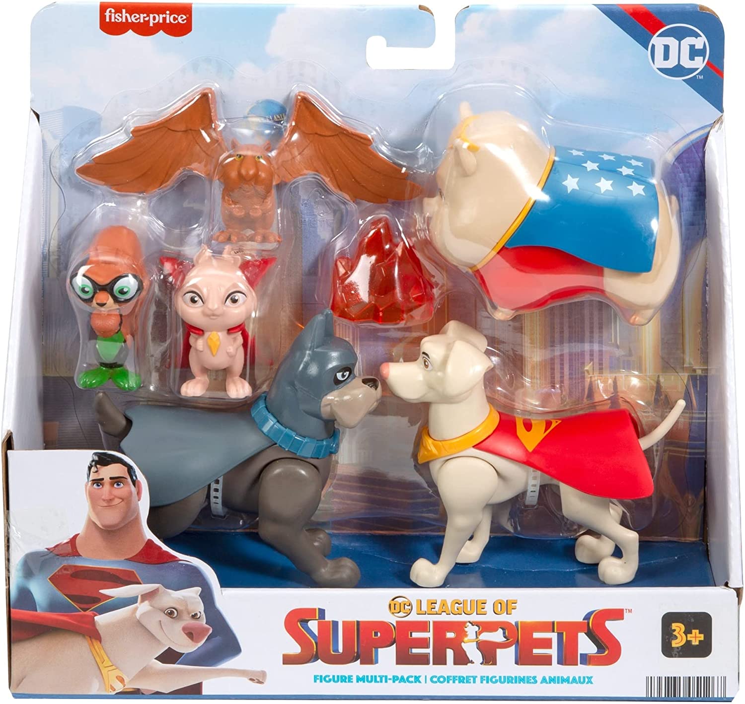 DC Liga de Super Mascotas Multi super pack Figuras de juguete