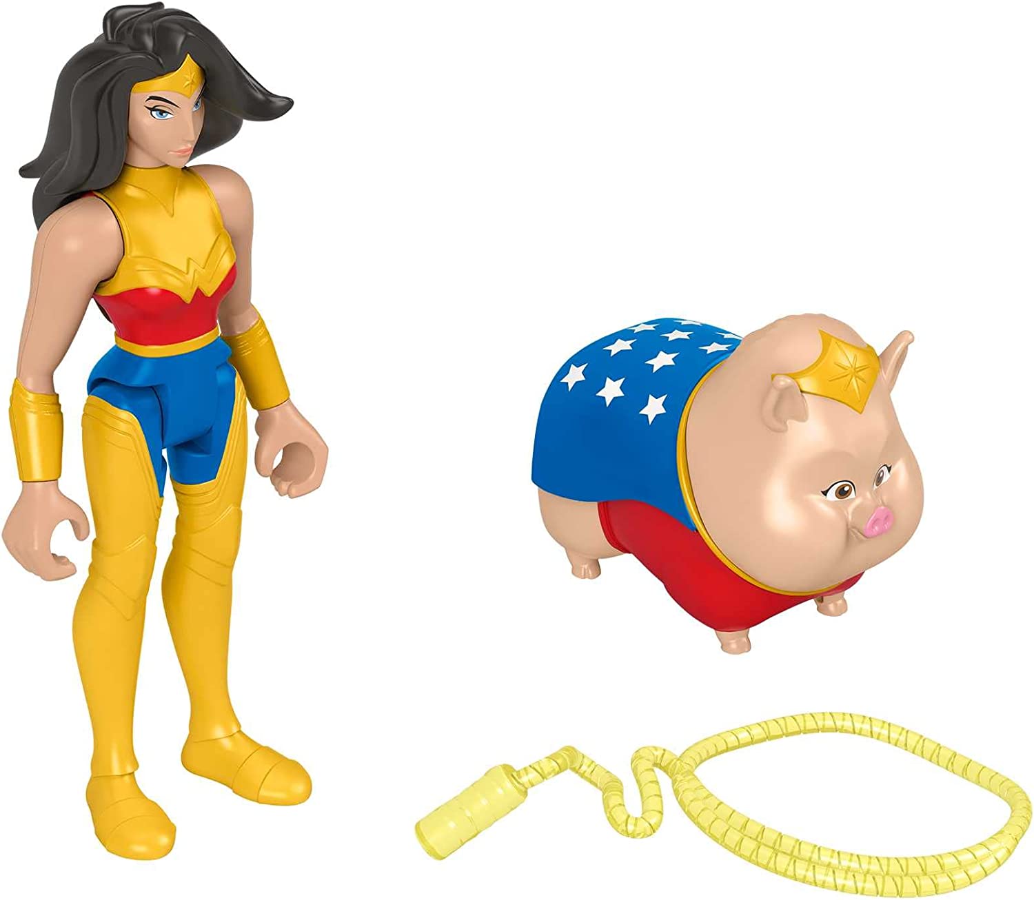 DC Liga de Super Mascotas mujer maravilla y mascota Figuras de juguet