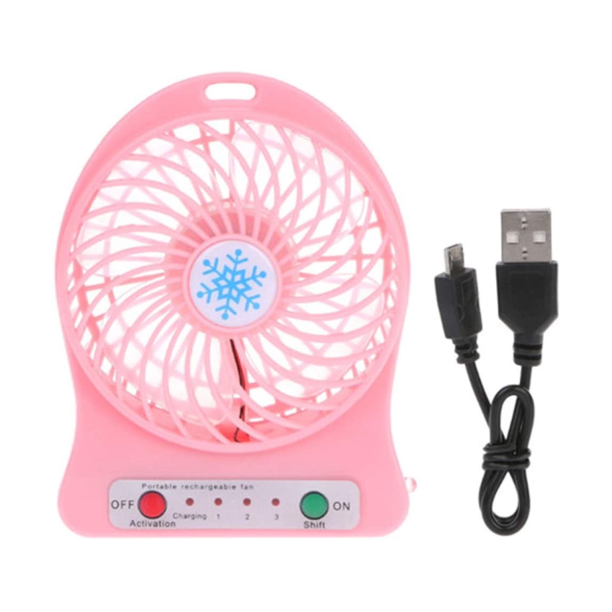 Mini Ventilador Portátil con Luz LED