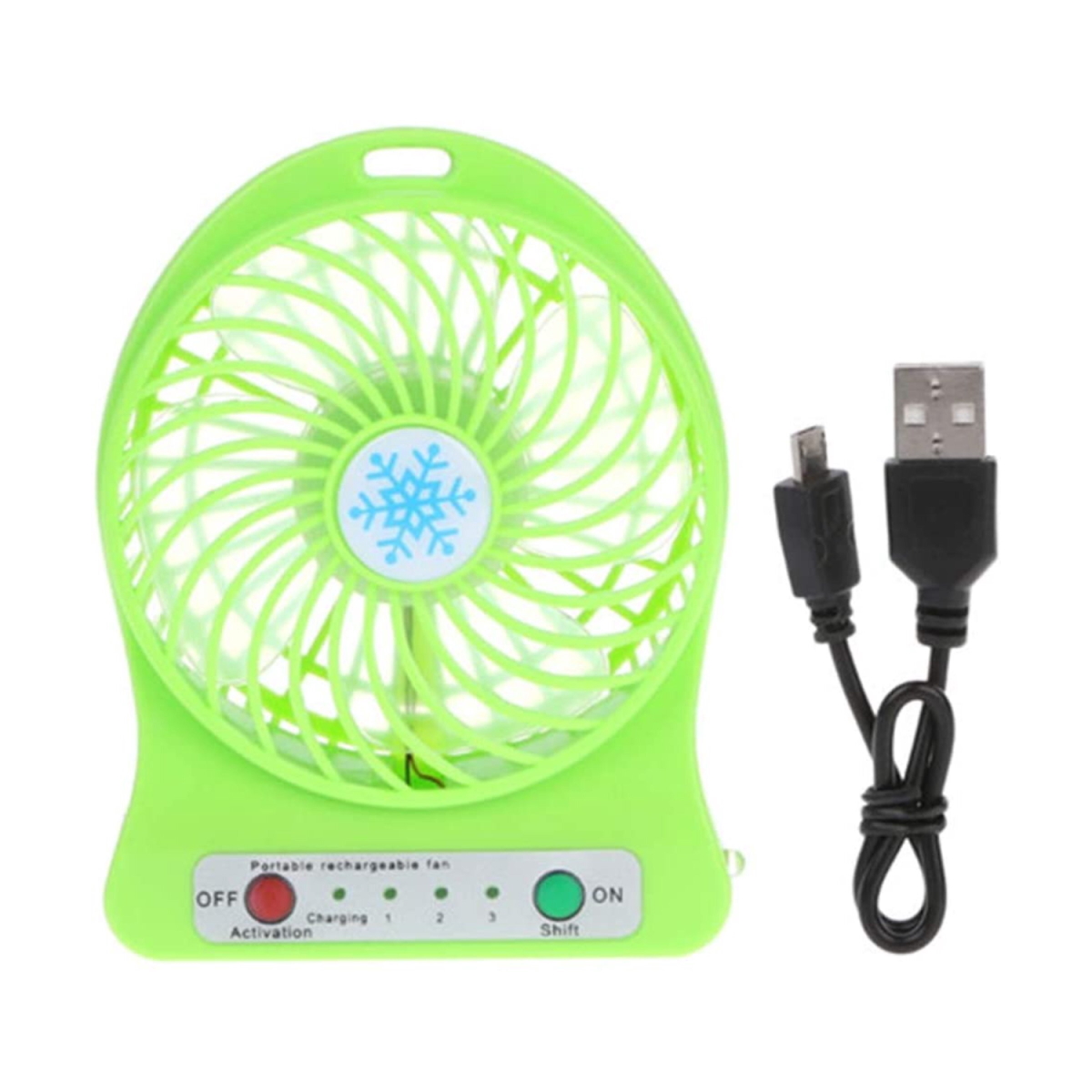 Mini Ventilador Portátil con Luz LED
