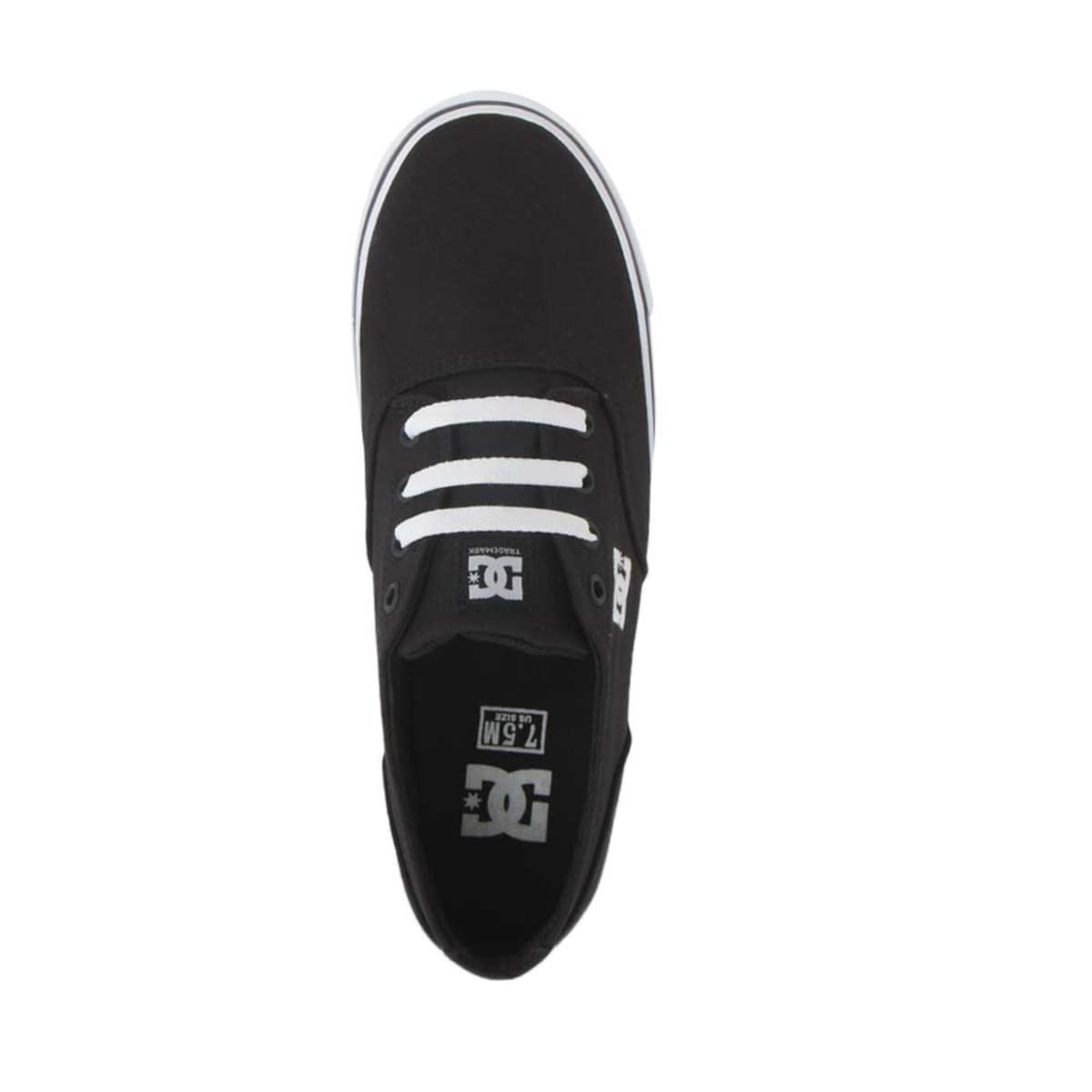 Tenis casual urbano tipo choclo color negro para hombre, marca DC Shoes, mod. 186232