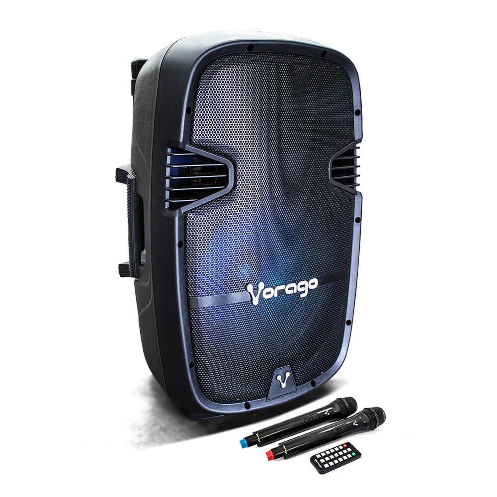 Bocina Bafle VORAGO KSP-500, 100 W, Negro, Bluetooth 