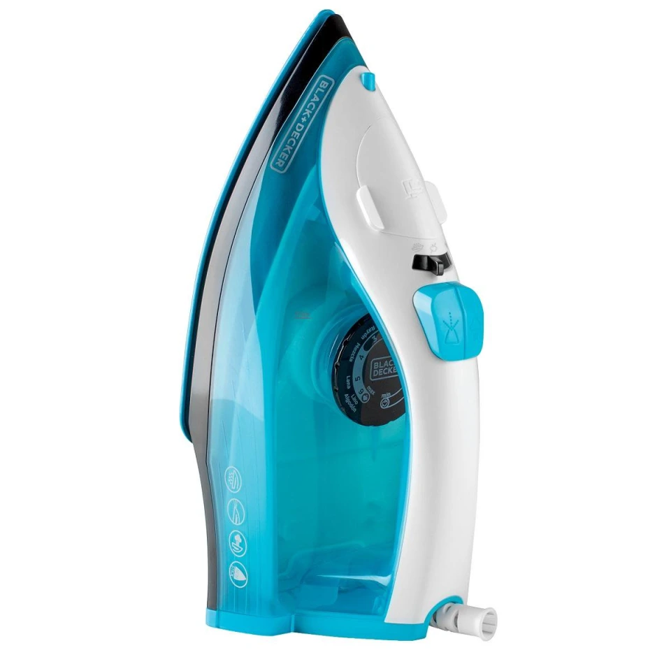 Plancha de Vapor Black and Decker IRBD200 TrueGlide Azul