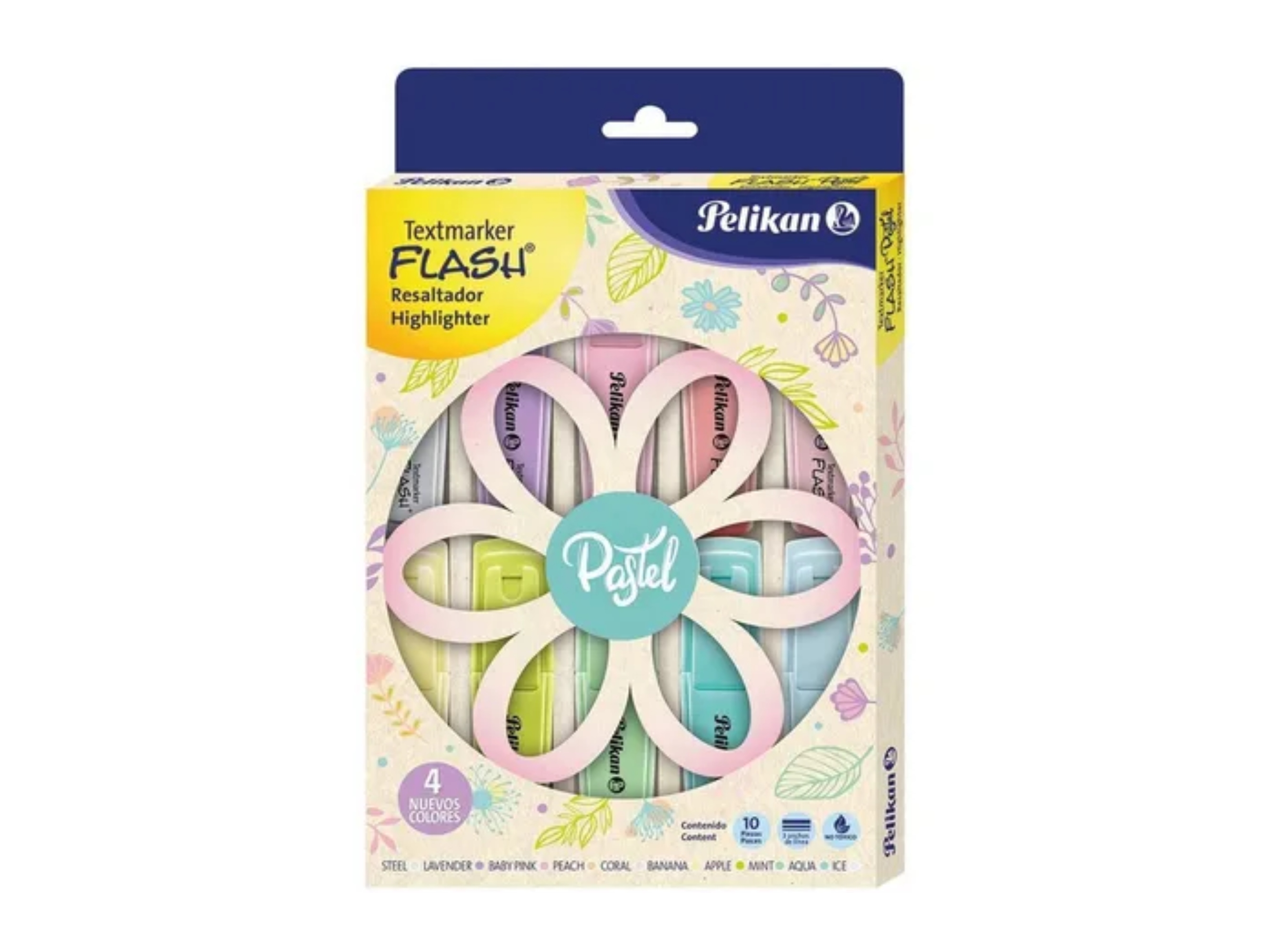Marcatexto Pelikan Flash Pastel 10 Piezas
