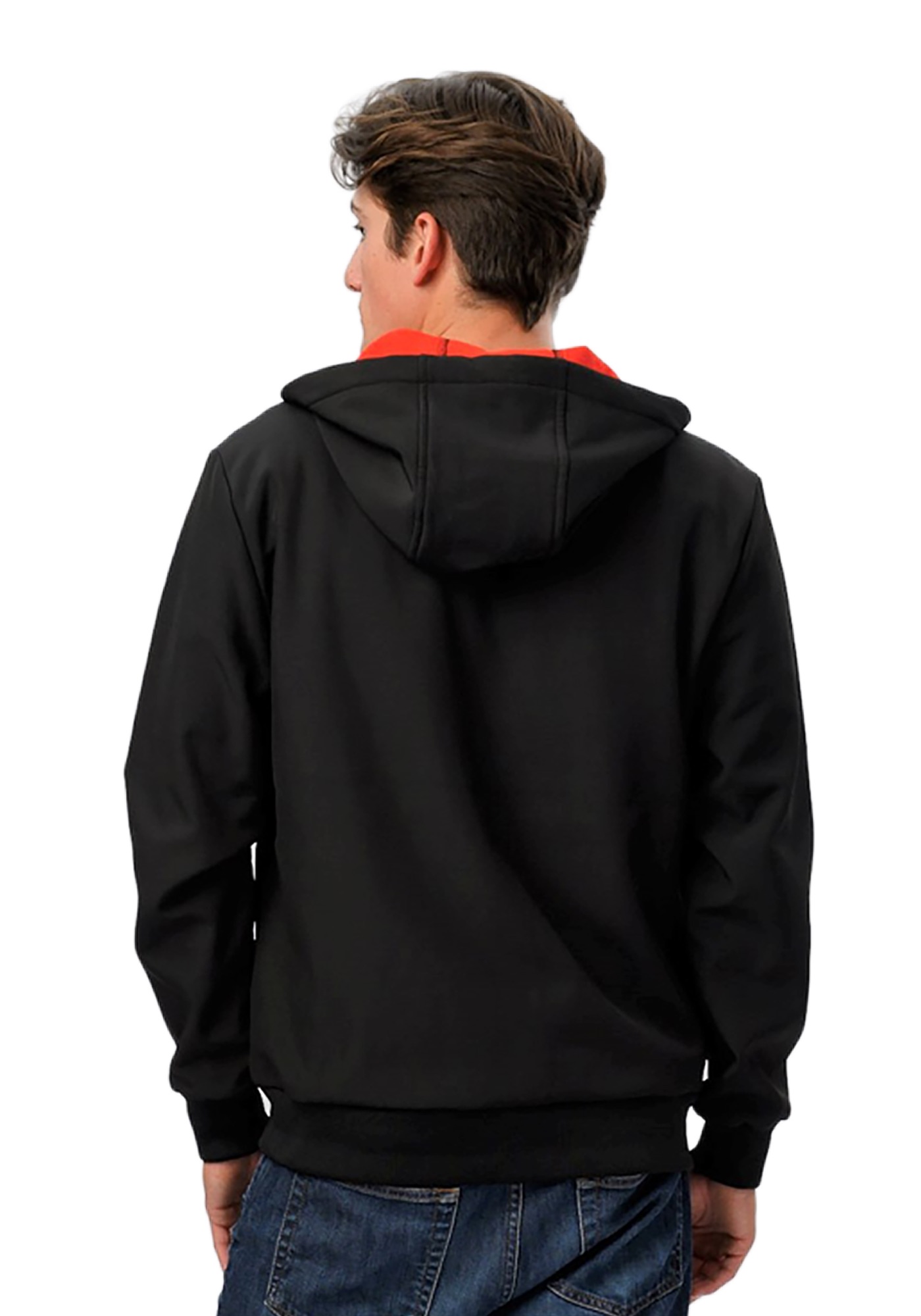 Sudadera Hoodie Con Capucha y Cierre De hombre Color Negro - R/R