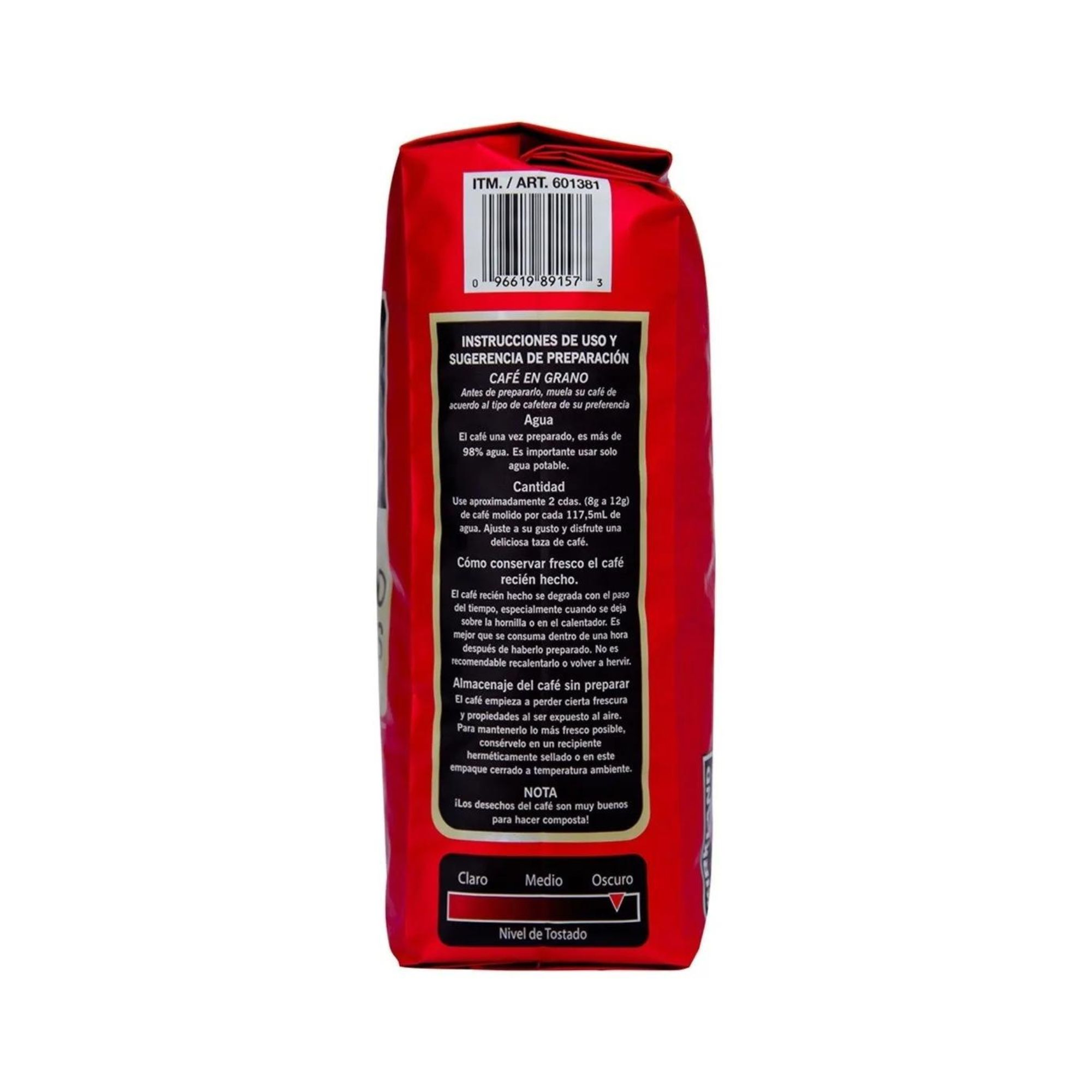 Café En Grano Arabica French Roast 1kg Kirkland