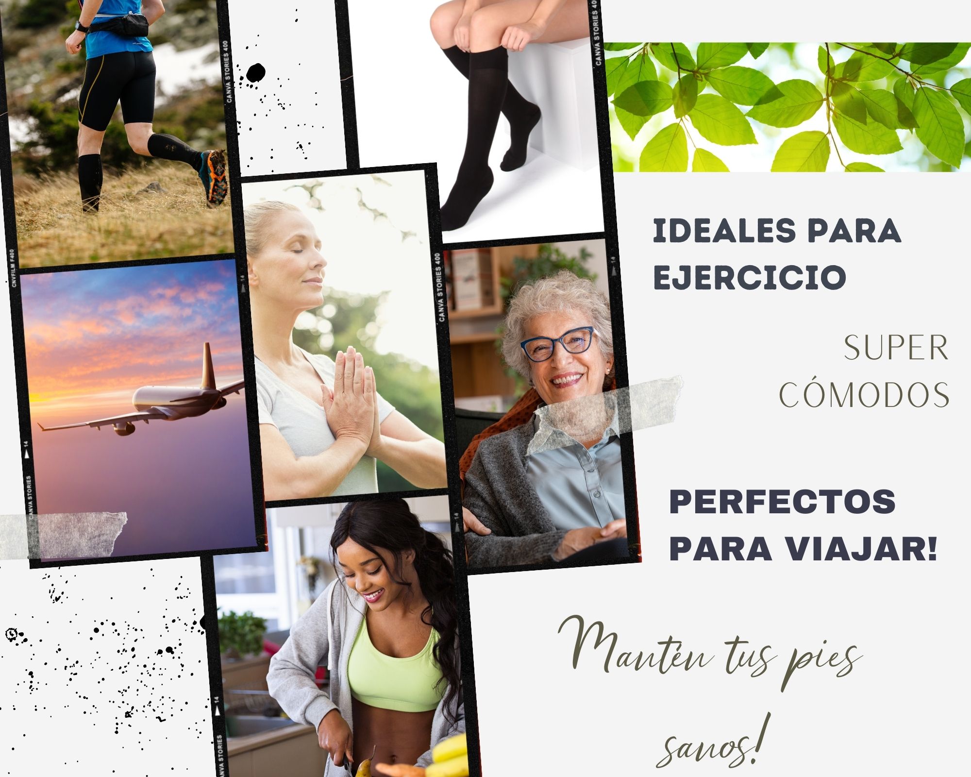 Medias de compresion mujer 15-20 mmhg , altura abajo de la Rodilla, perfectas para ejercicio, piernas cansadas, embarazo, etc. Buena compresión