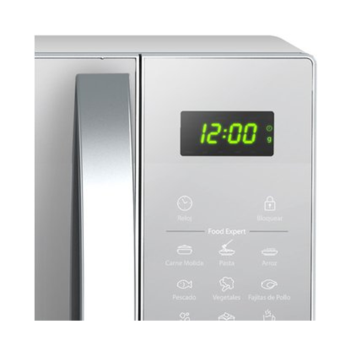 HORNO MICROONDAS 1.4P3 MANIJA ACABADO ESPEJO PLATA WHIRLPOOL MODELO WM1514D