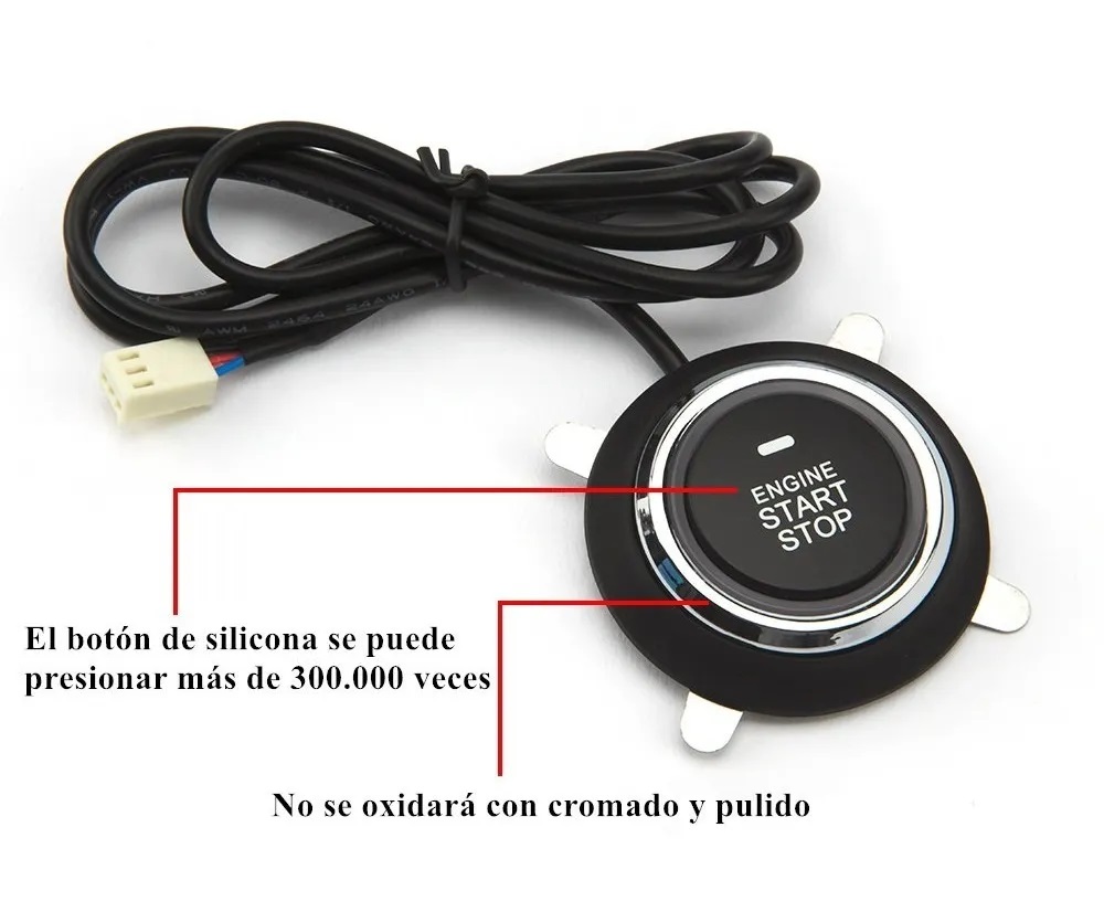 Auto Botón Encendido Arranque Antirobo Start Sin Llave
