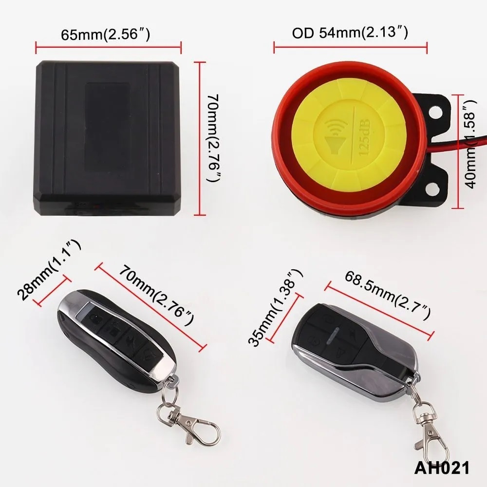 Alarma Antirrobo Para moto Encendido A Distancia Control Remoto