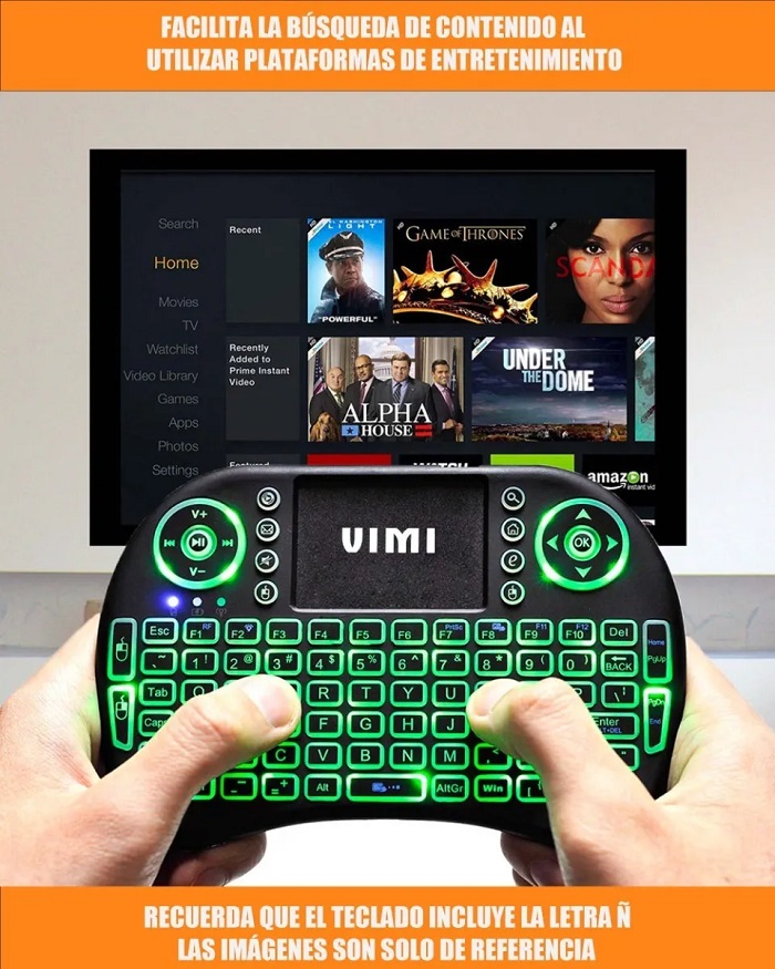Mini Teclado Inalámbrico Smart Tv ,touch