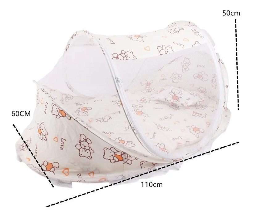 Moises Cuna Para Bebe Mosquitera de Osos