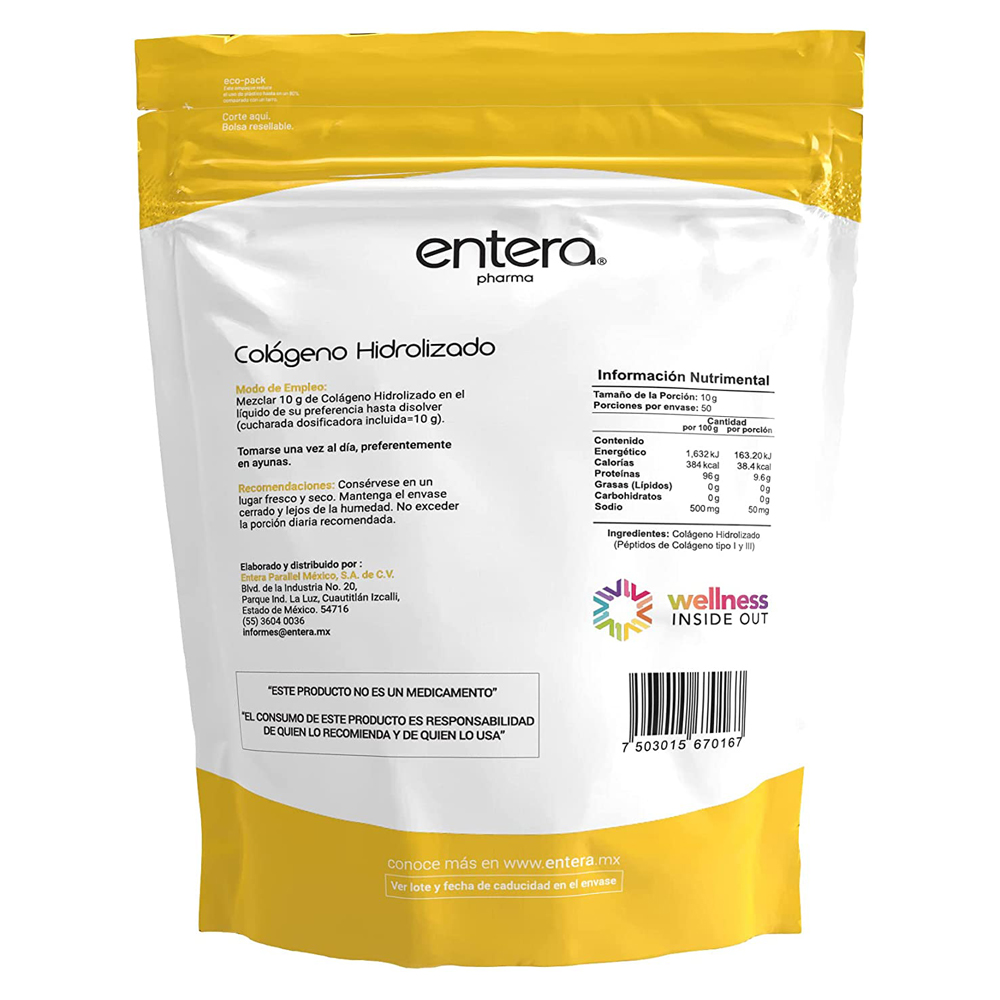 Entera | Colágeno Hidrolizado, 500g 