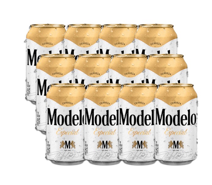 Cerveza Clara Modelo Especial 12 latas de 355ml c/u