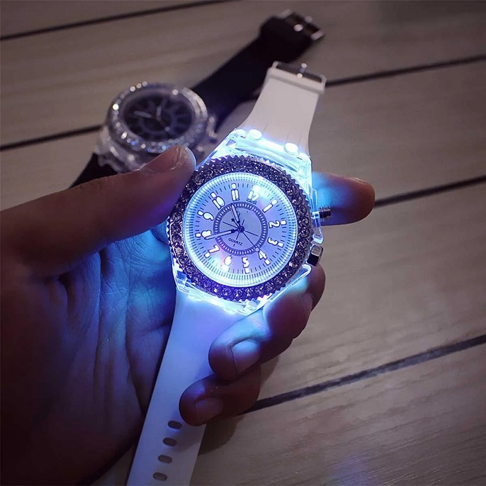 Reloj Luminoso Led Blanco