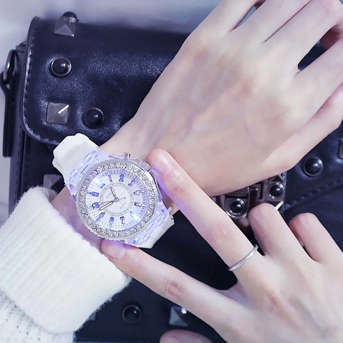 Reloj Luminoso Led Blanco