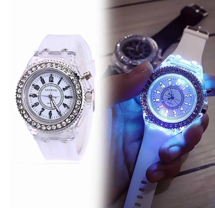 Reloj Luminoso Led Blanco