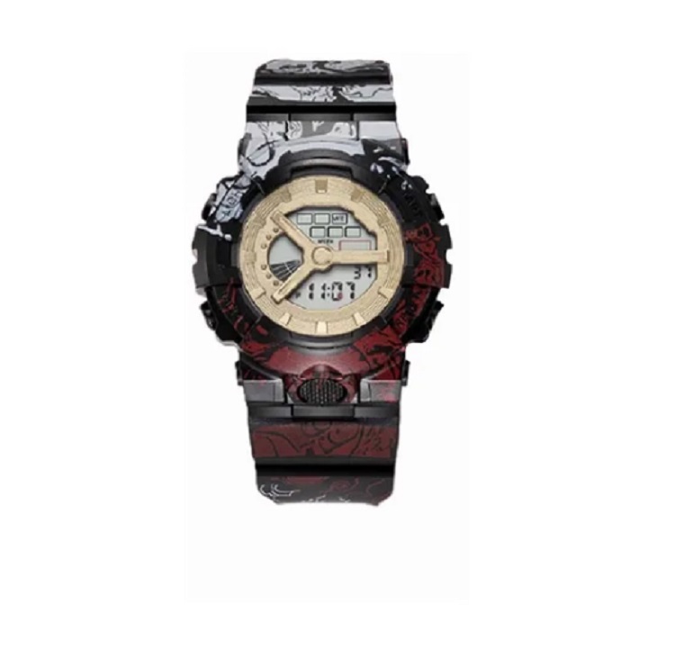 Reloj Electrónico Cronógrafo Luminoso Digital Impermeable Blanco Con Negro