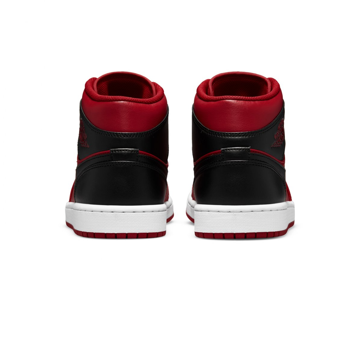 Tenis Air Jordan 1 Mid Rojo-Negro Talla #28 Hombre 