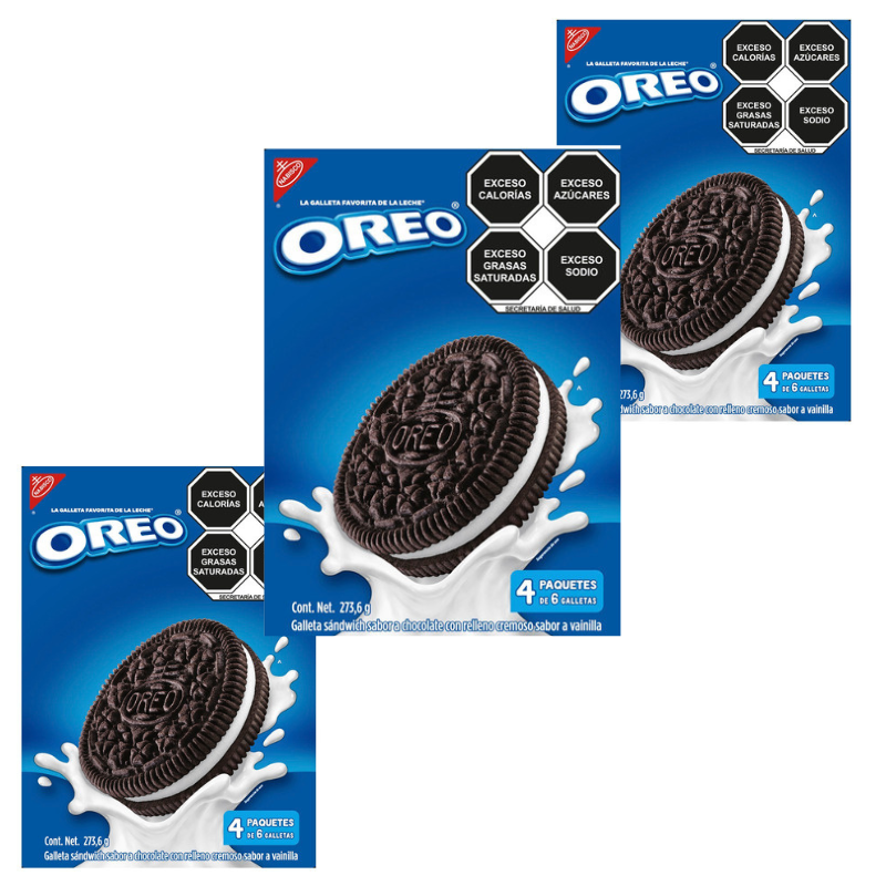 Paquete 6 Galletas Oreo 6 piezas cada paquete