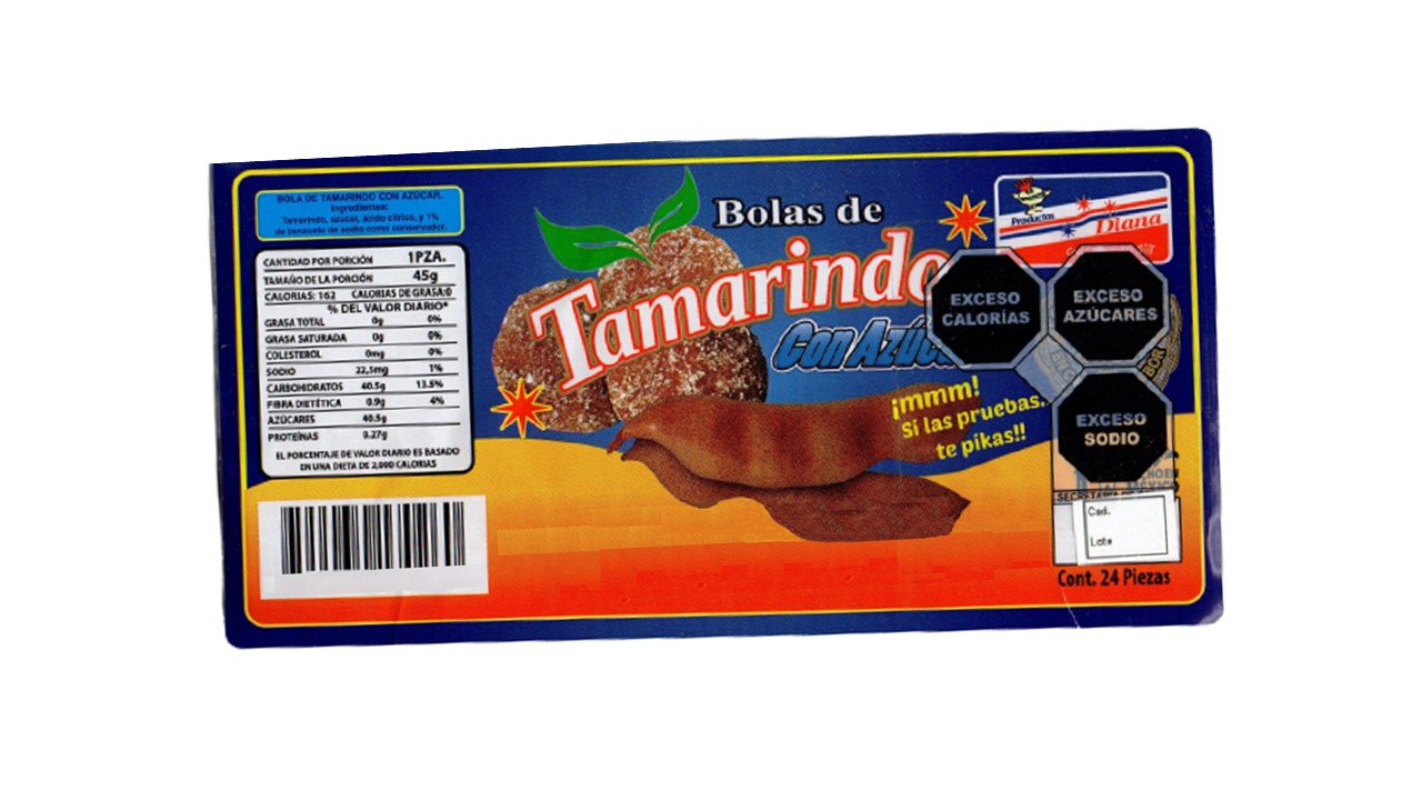 Bolitas de Tamarindo con Azucar La Original Productos Diana