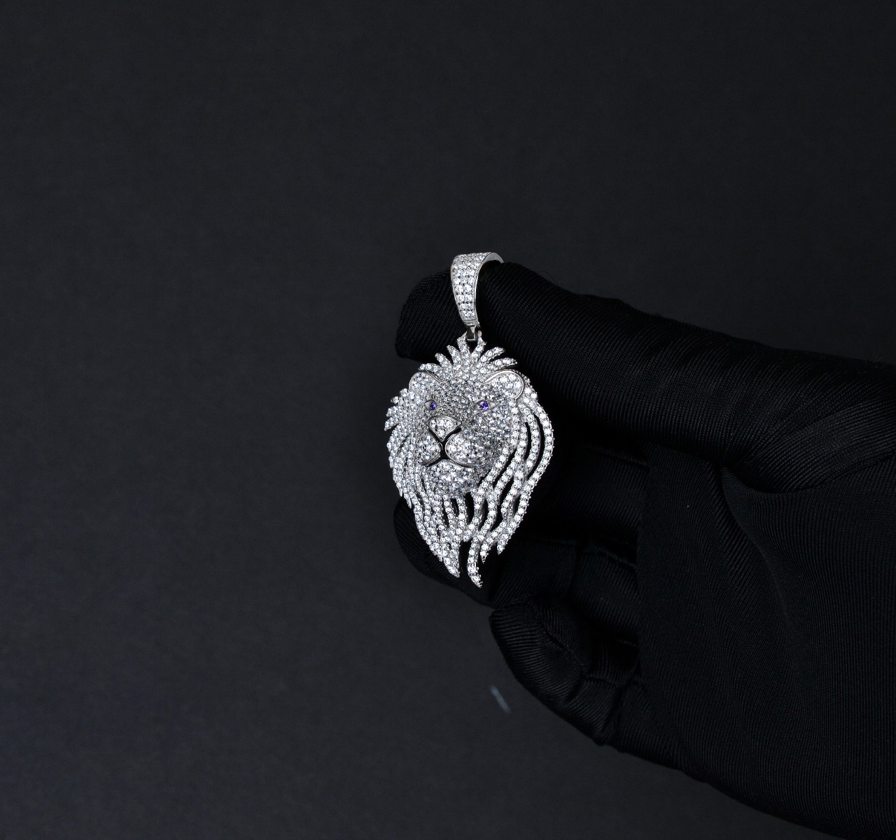 Dije León Y Cadena Torzal Plata Ley 925 Italia + Estuche